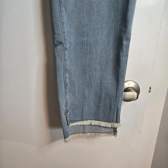 Eileen Fisher Frost Slim Ankle Jean New With Tag Sz 14